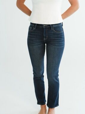 Carly Jean Los Angeles Dark Wash Bailey Jeans